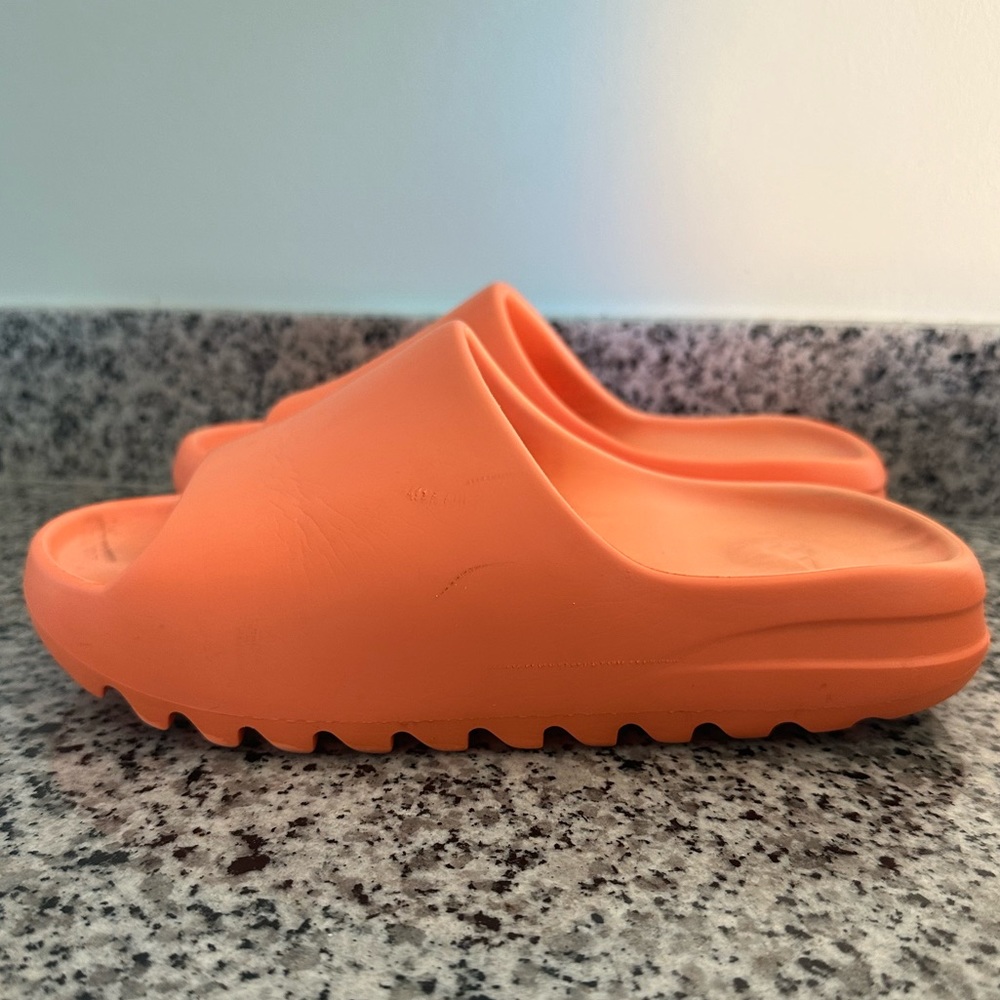 Orange Adidas Yeezy Slide